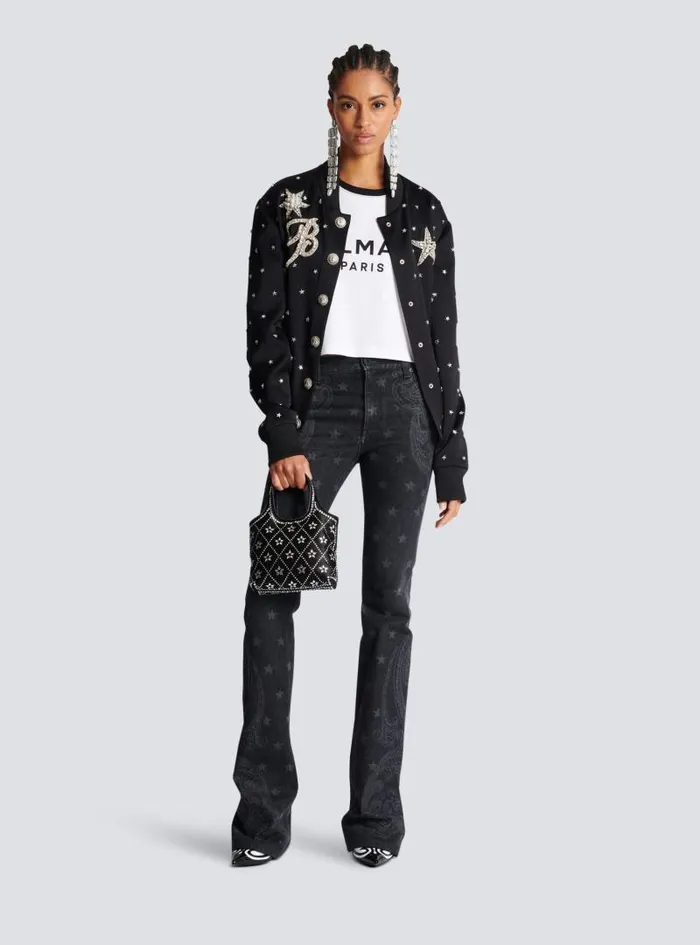 Balmain TShirts Women Paris Tshirt Black