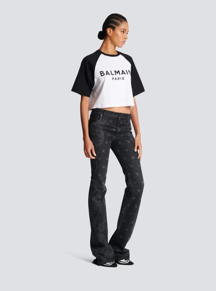 Balmain TShirts Women Paris Tshirt Black