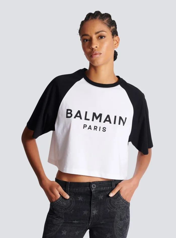 Balmain TShirts Women Paris Tshirt Black