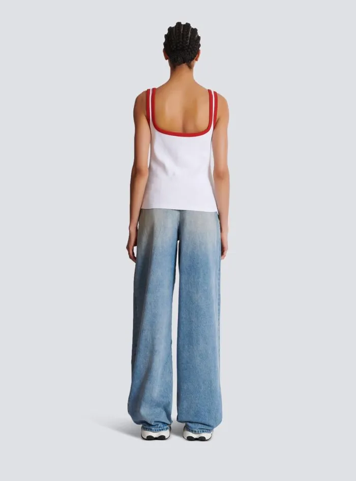 Balmain Tops And Shirts Women Fruit Tank Top White