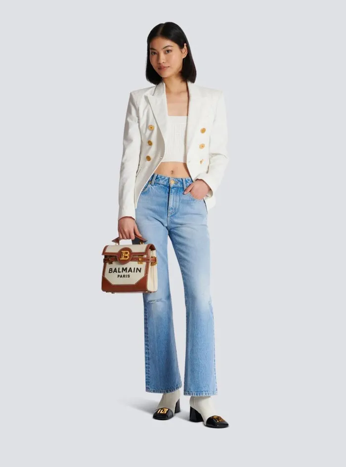 Balmain Tops And Shirts Women Knitted Halterneck Top White
