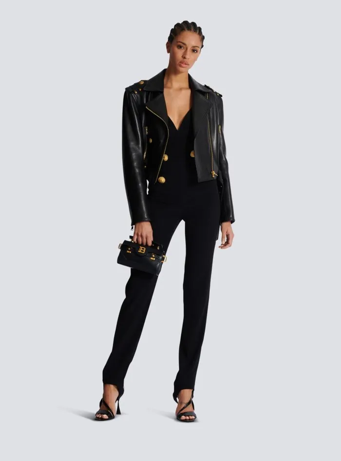 Balmain Trousers And Shorts Women Crepe Tailored Jumpsuit Black