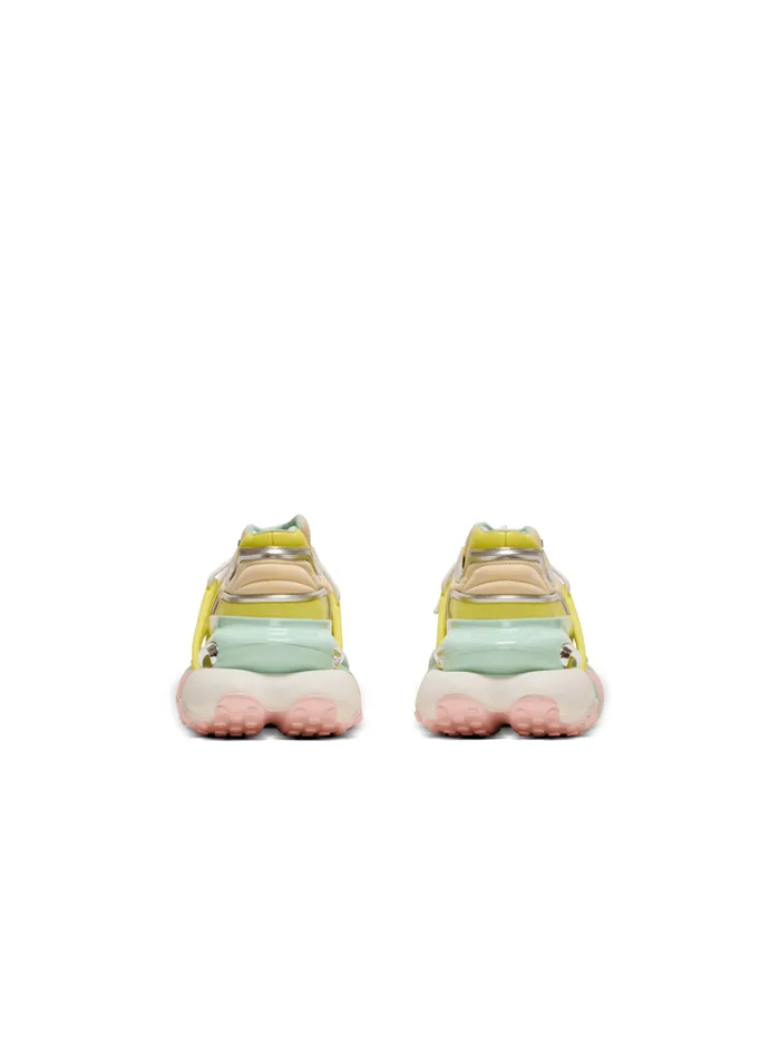 Balmain Unicorn Women Unicorn Wave Trainers In Neoprene And Calfskin Multicolor