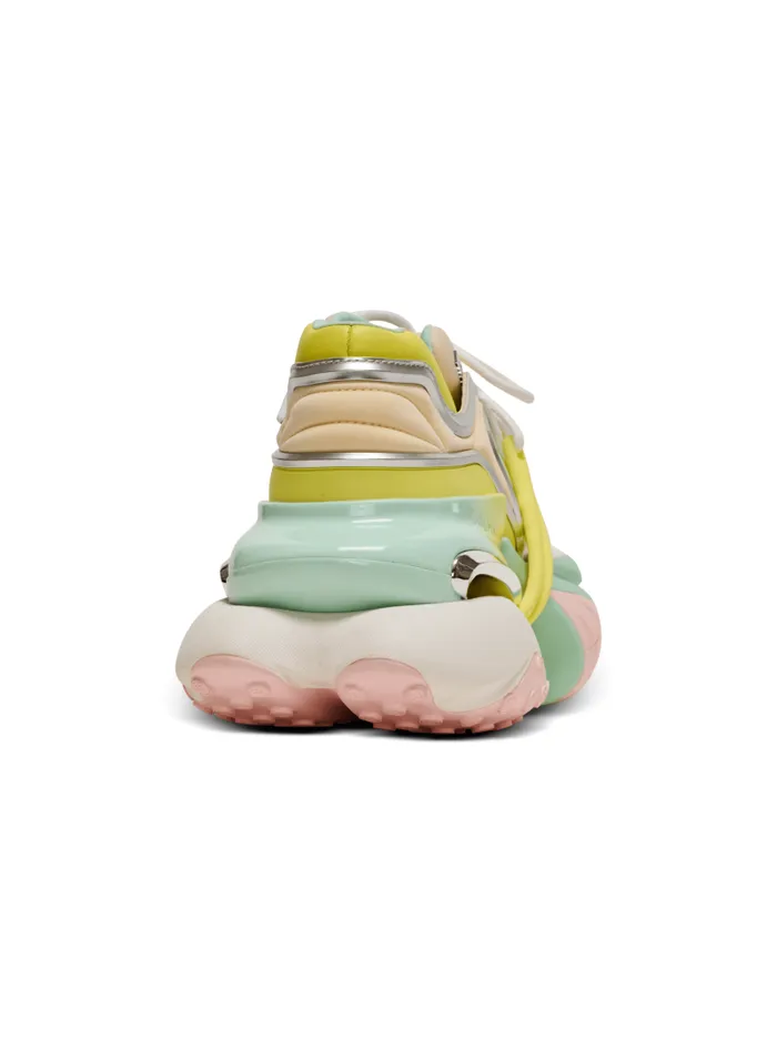 Balmain Unicorn Women Unicorn Wave Trainers In Neoprene And Calfskin Multicolor