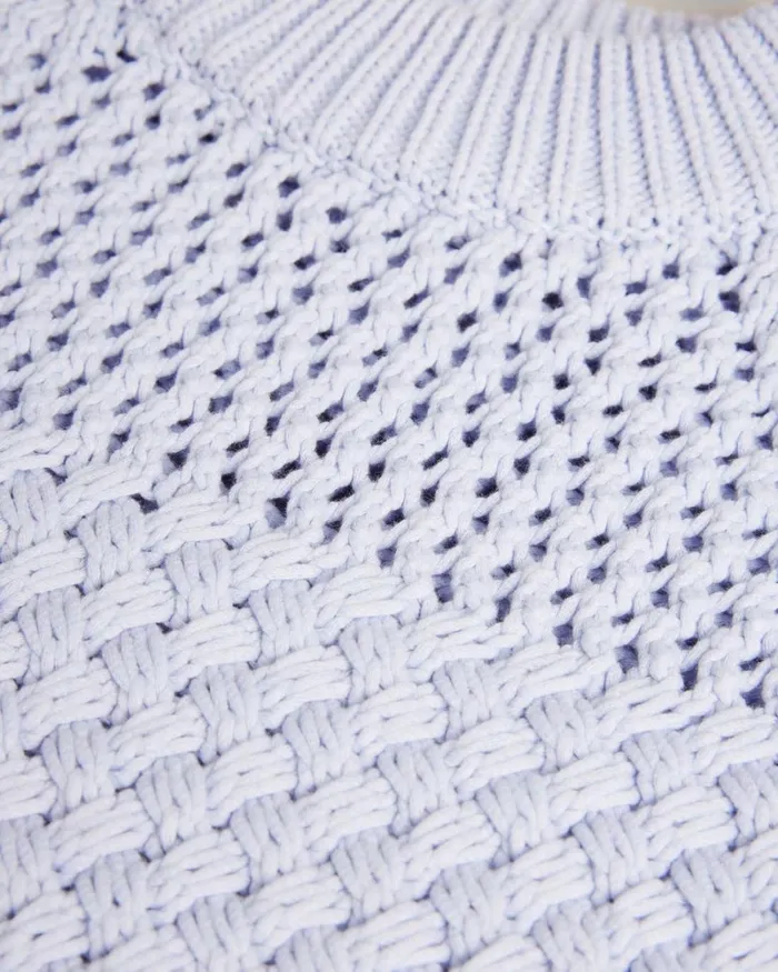 Basket Stitch Tank Top Baby Blue Women Ted Baker Clothing Basket Stitch Tank Top Baby Blue Women Ted Baker Clothing