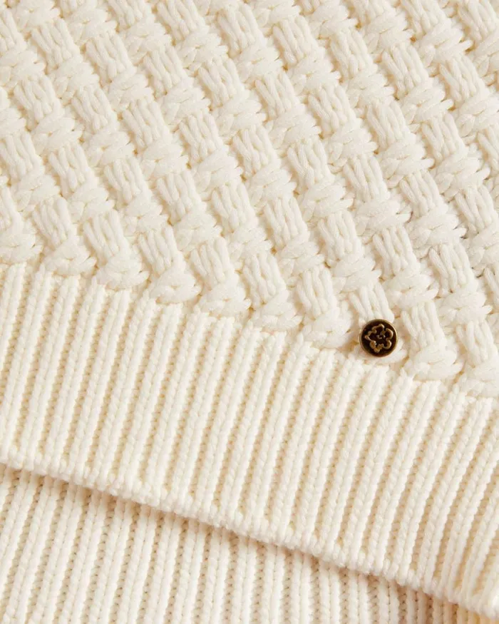 Basket Stitch Tank Top White Women Ted Baker Clothing Basket Stitch Tank Top White Women Ted Baker Clothing