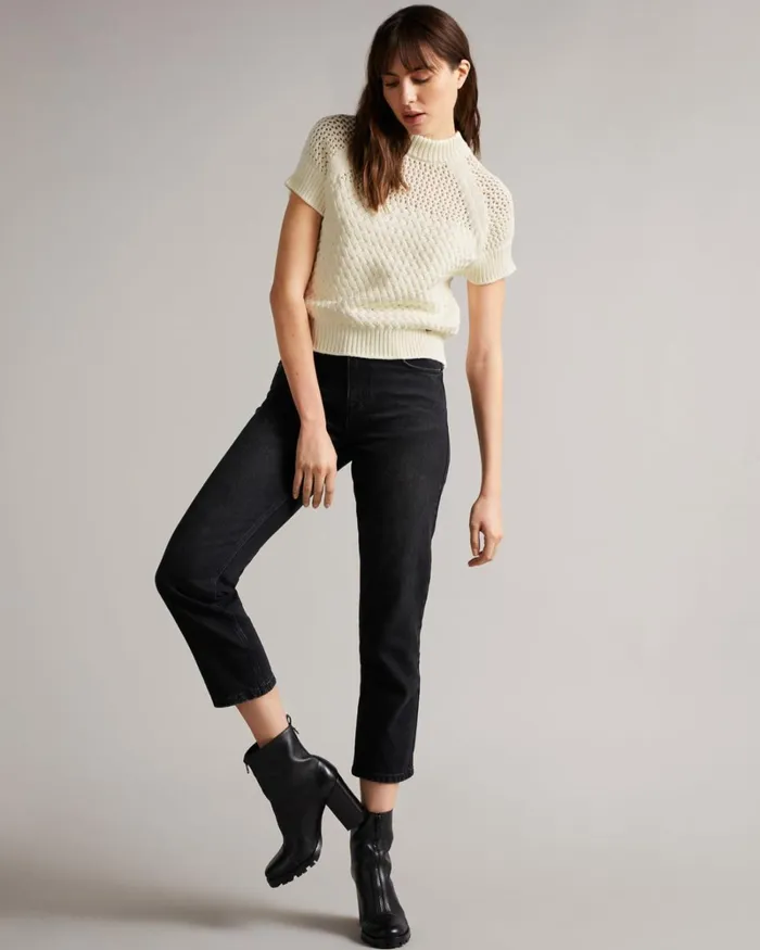Basket Stitch Tank Top White Women Ted Baker Clothing Basket Stitch Tank Top White Women Ted Baker Clothing