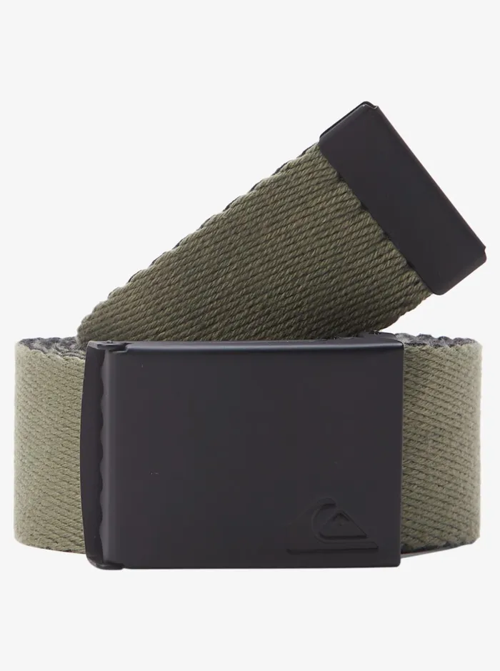 Belts Men Quiksilver The Jam Webbing Belt Black Belts Men Quiksilver The Jam Webbing Belt Black
