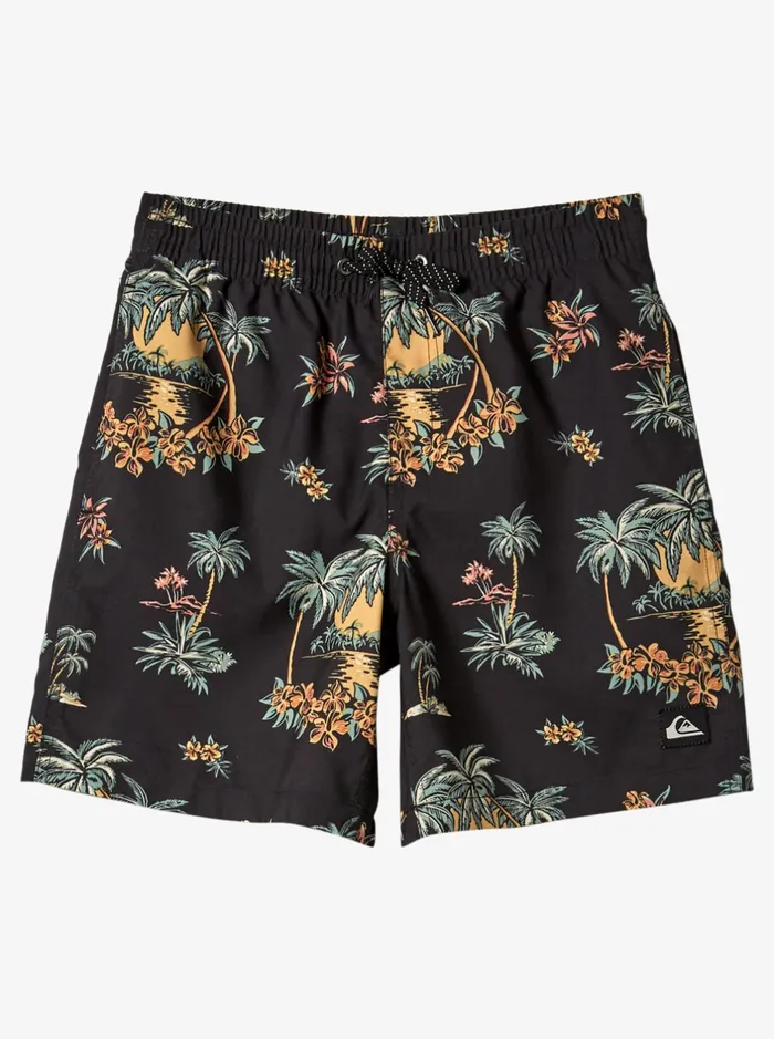 Boardshorts Men Quiksilver Boy039s 816 Everyday Mix Vl 15nb Elastic Waist Shorts Black Palm Spritz Boardshorts Men Quiksilver Boy039s 816 Everyday Mix Vl 15nb Elastic Waist Shorts Black Palm Spritz