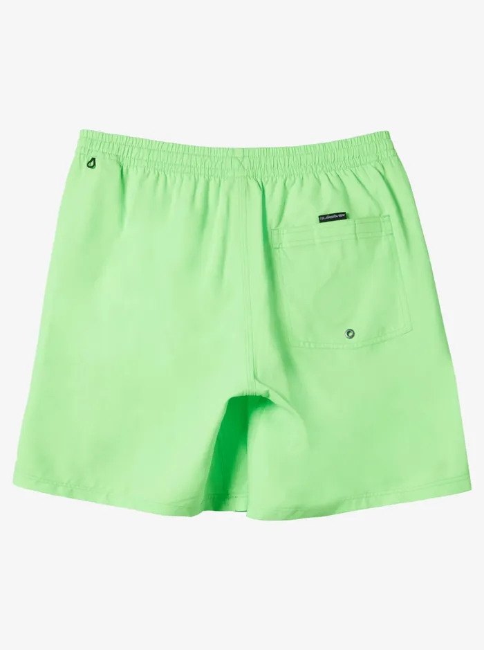 Boardshorts Men Quiksilver Everyday Solid Volley 15034 Elastic Waist Shorts Green Gecko Boardshorts Men Quiksilver Everyday Solid Volley 15034 Elastic Waist Shorts Green Gecko