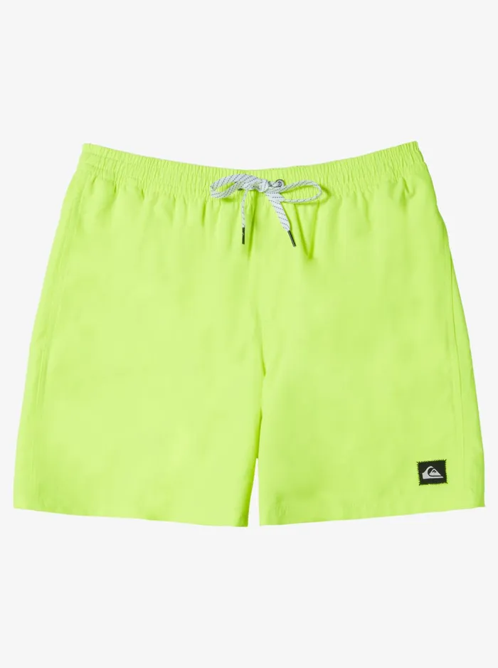 Boardshorts Men Quiksilver Everyday Solid Volley 15034 Elastic Waist Shorts Safety Yellow Boardshorts Men Quiksilver Everyday Solid Volley 15034 Elastic Waist Shorts Safety Yellow