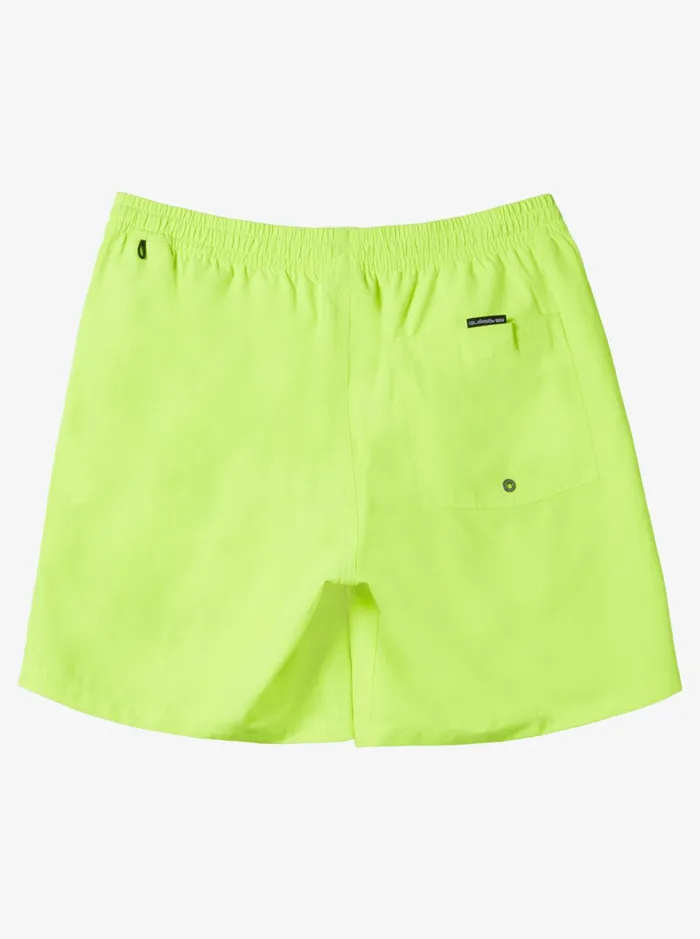 Boardshorts Men Quiksilver Everyday Solid Volley 15034 Elastic Waist Shorts Safety Yellow Boardshorts Men Quiksilver Everyday Solid Volley 15034 Elastic Waist Shorts Safety Yellow