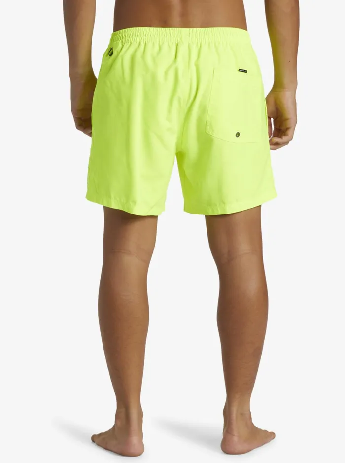 Boardshorts Men Quiksilver Everyday Solid Volley 15034 Elastic Waist Shorts Safety Yellow Boardshorts Men Quiksilver Everyday Solid Volley 15034 Elastic Waist Shorts Safety Yellow