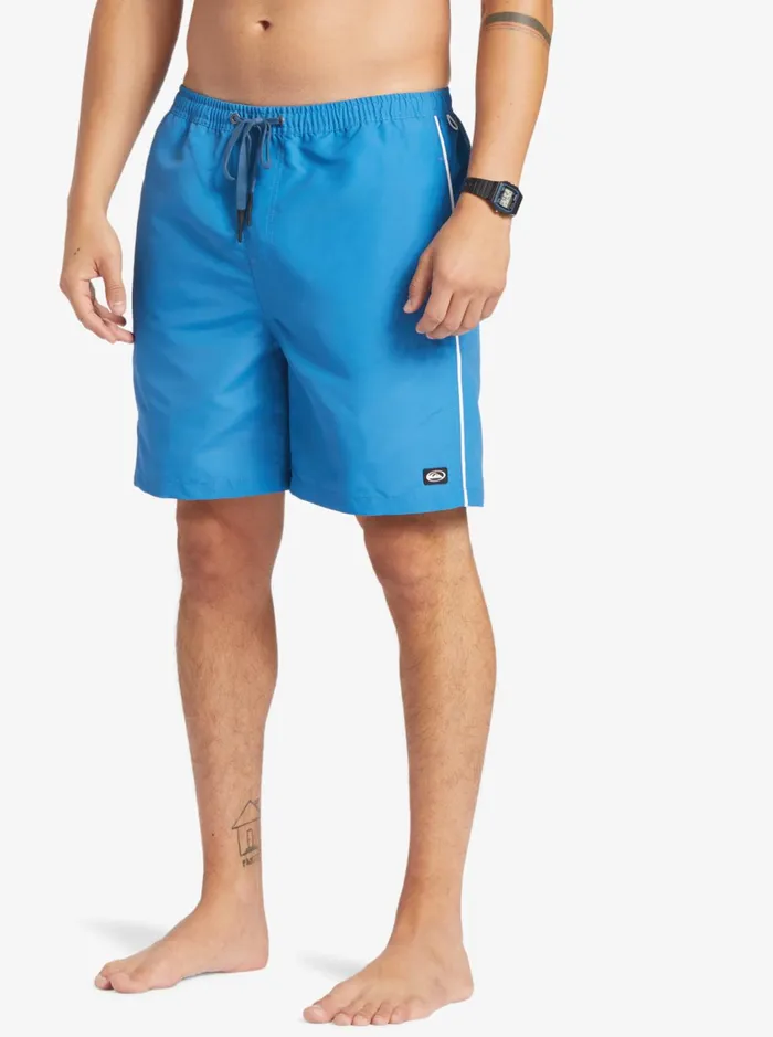 Boardshorts Men Quiksilver Flight Volley 18034 Elastic Waist Shorts Deep Water Boardshorts Men Quiksilver Flight Volley 18034 Elastic Waist Shorts Deep Water