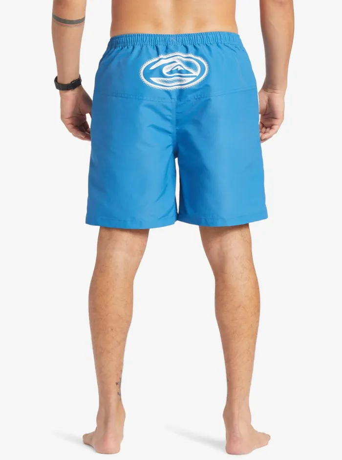 Boardshorts Men Quiksilver Flight Volley 18034 Elastic Waist Shorts Deep Water Boardshorts Men Quiksilver Flight Volley 18034 Elastic Waist Shorts Deep Water