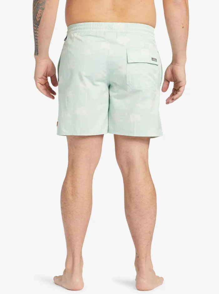 Boardshorts Men Quiksilver Waterman Cliffside 17034 Elastic Waist Shorts Subtle Green Amazed Palm Boardshorts Men Quiksilver Waterman Cliffside 17034 Elastic Waist Shorts Subtle Green Amazed Palm