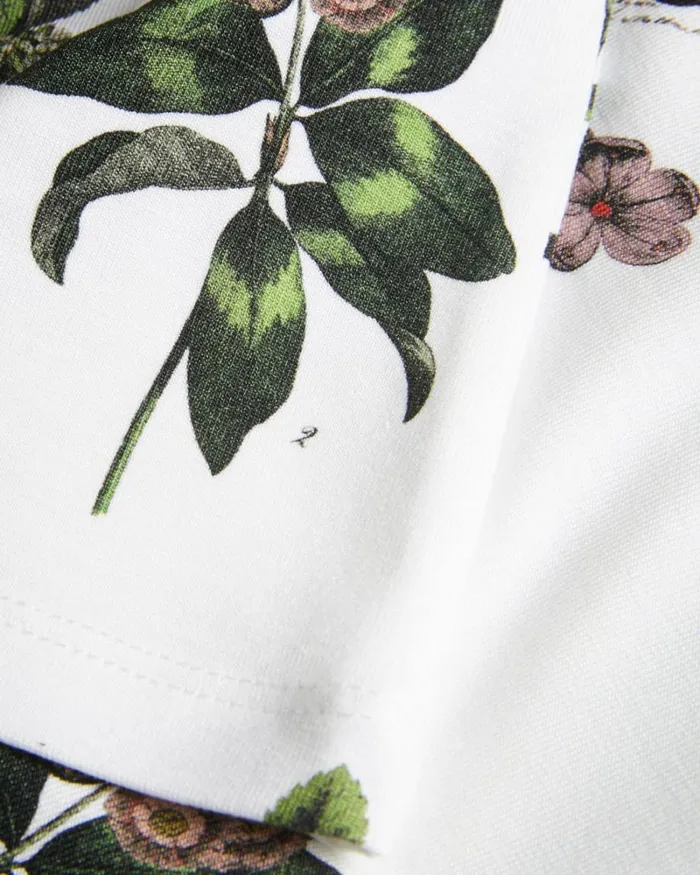 Botanical Bouquet Print TShirt White Women Ted Baker Clothing