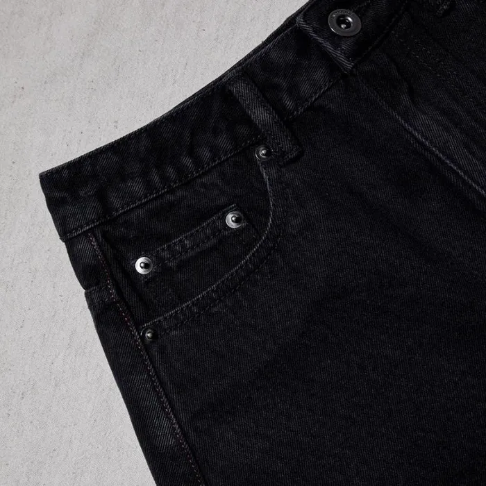 Bottoms Woman SelfPortrait Black Denim Cropped High Rise Trouser Bottoms Woman SelfPortrait Black Denim Cropped High Rise Trouser