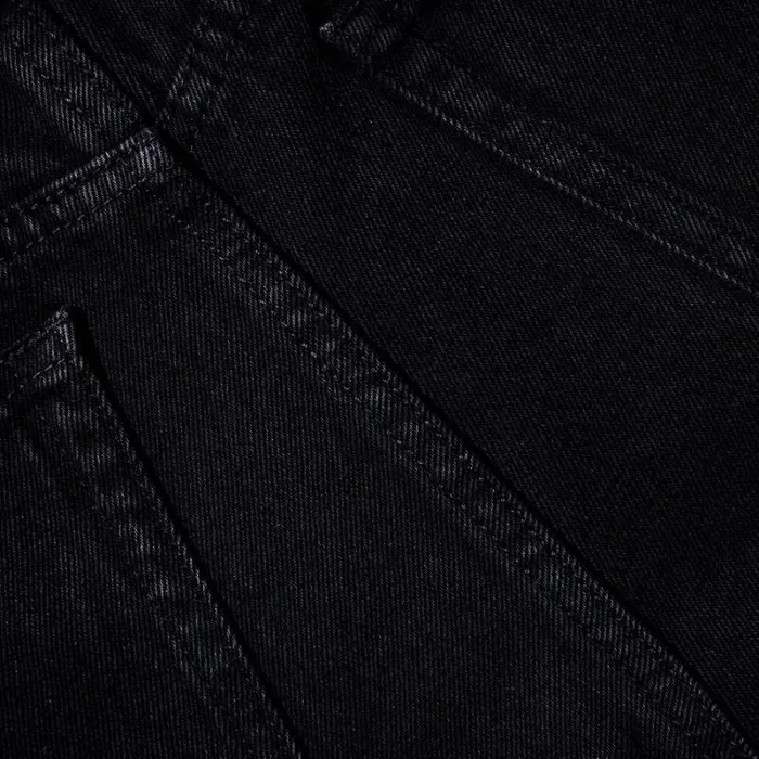 Bottoms Woman SelfPortrait Black Denim Cropped High Rise Trouser Bottoms Woman SelfPortrait Black Denim Cropped High Rise Trouser