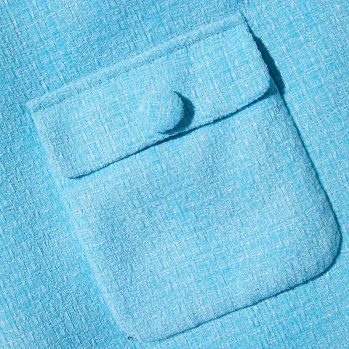 Bottoms Woman SelfPortrait Blue Boucle Skort Bottoms Woman SelfPortrait Blue Boucle Skort