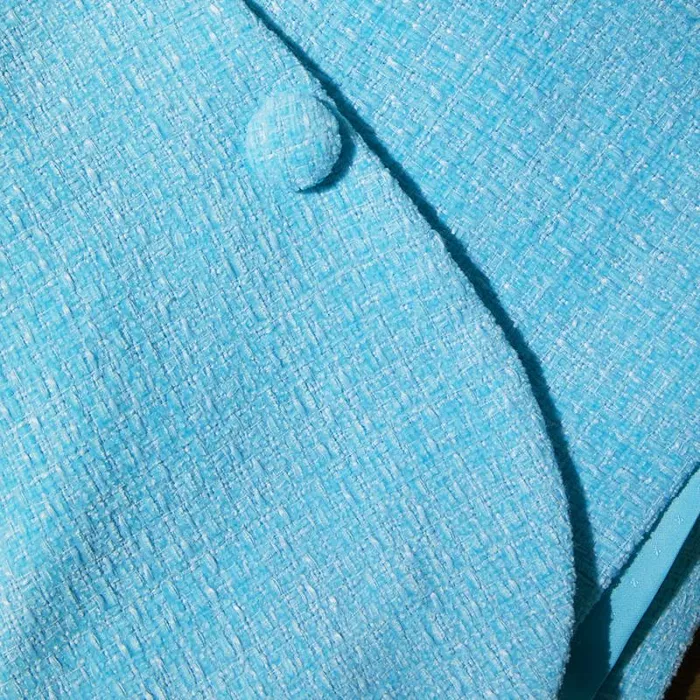 Bottoms Woman SelfPortrait Blue Boucle Skort Bottoms Woman SelfPortrait Blue Boucle Skort