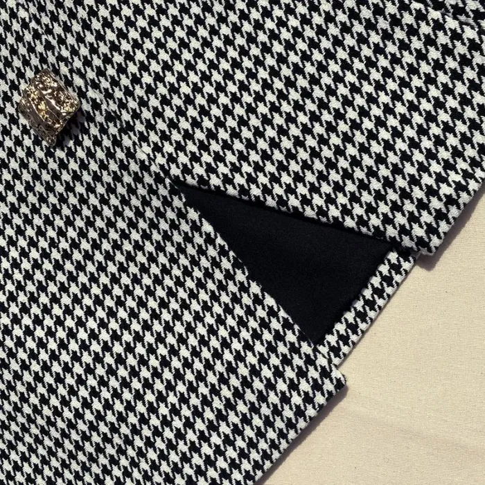 Bottoms Woman SelfPortrait Houndstooth Mini Skirt Bottoms Woman SelfPortrait Houndstooth Mini Skirt
