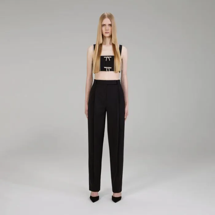 Bottoms Woman SelfPortrait Houndstooth Trousers Bottoms Woman SelfPortrait Houndstooth Trousers