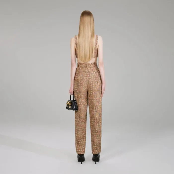 Bottoms Woman SelfPortrait Houndstooth Trousers Bottoms Woman SelfPortrait Houndstooth Trousers