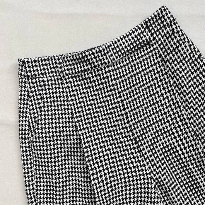 Bottoms Woman SelfPortrait Houndstooth Trousers Bottoms Woman SelfPortrait Houndstooth Trousers