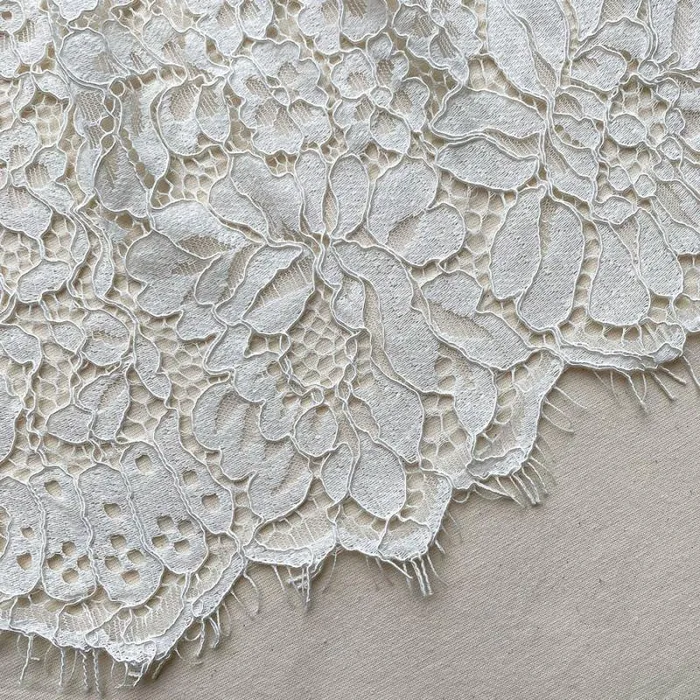 Bottoms Woman SelfPortrait Ivory Corded Lace Tiered Midi Skirt Bottoms Woman SelfPortrait Ivory Corded Lace Tiered Midi Skirt