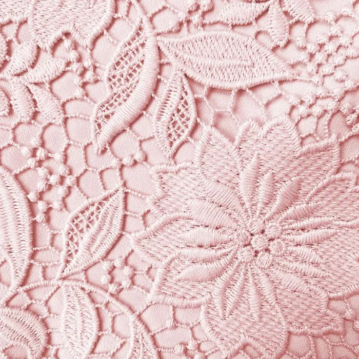 Bottoms Woman SelfPortrait Pink Guipure Lace Mini Skirt Bottoms Woman SelfPortrait Pink Guipure Lace Mini Skirt