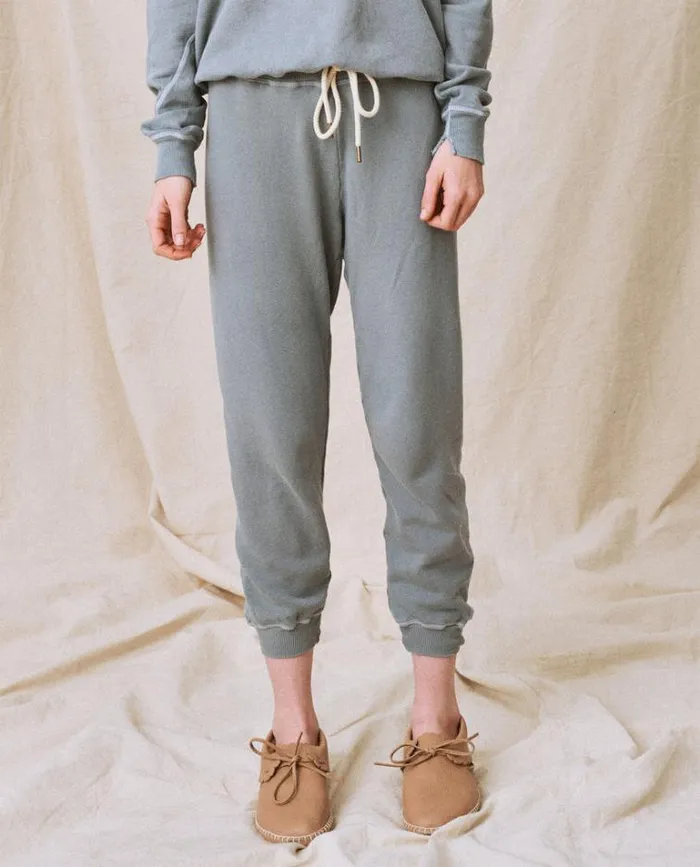 Bottoms Women039s The Great The Cropped Sweatpant Dusty Blue