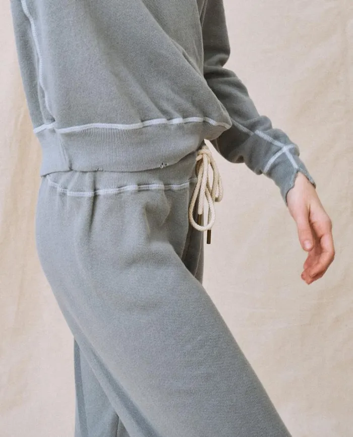 Bottoms Women039s The Great The Cropped Sweatpant Dusty Blue
