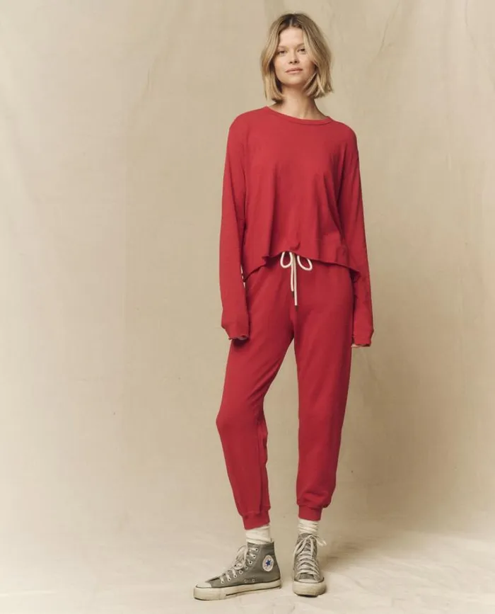 Bottoms Women039s The Great The Cropped Sweatpant Gemstone