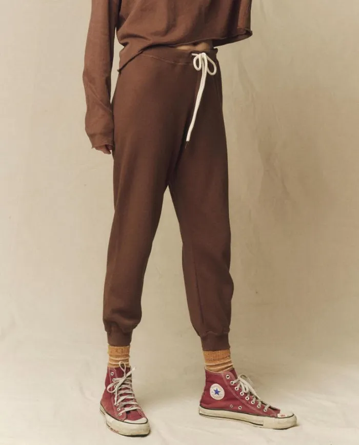 Bottoms Women039s The Great The Cropped Sweatpant Hickory