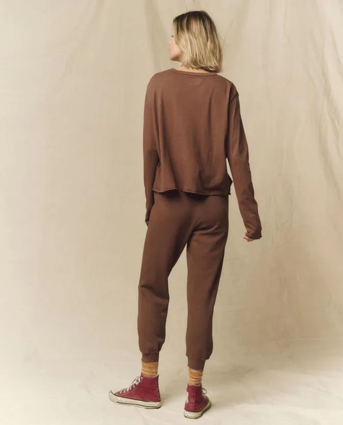 Bottoms Women039s The Great The Cropped Sweatpant Hickory