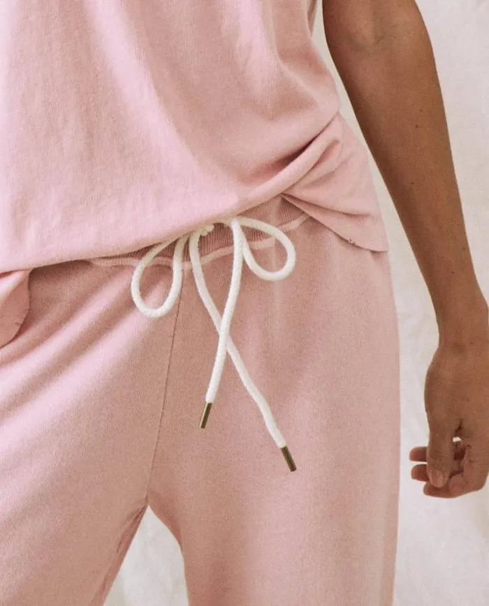 Bottoms Women039s The Great The Cropped Sweatpant Pale Blush