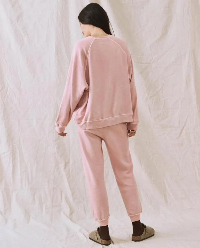 Bottoms Women039s The Great The Cropped Sweatpant Pale Blush