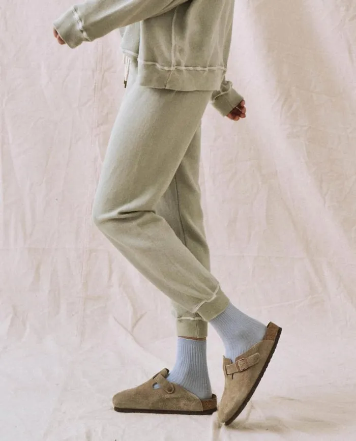 Bottoms Women039s The Great The Cropped Sweatpant Seafoam