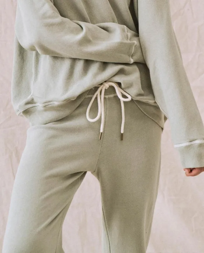 Bottoms Women039s The Great The Cropped Sweatpant Seafoam