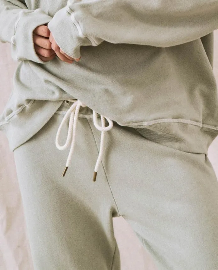 Bottoms Women039s The Great The Cropped Sweatpant Seafoam