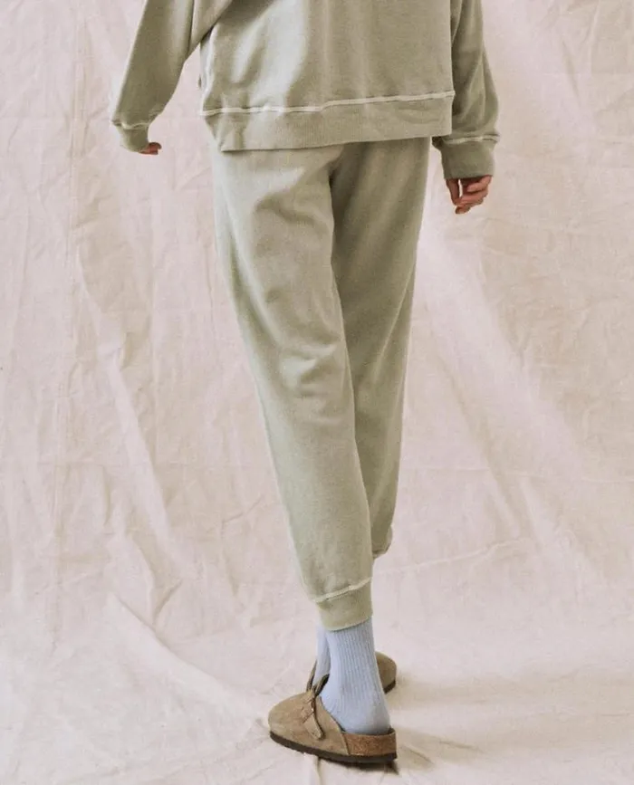 Bottoms Women039s The Great The Cropped Sweatpant Seafoam