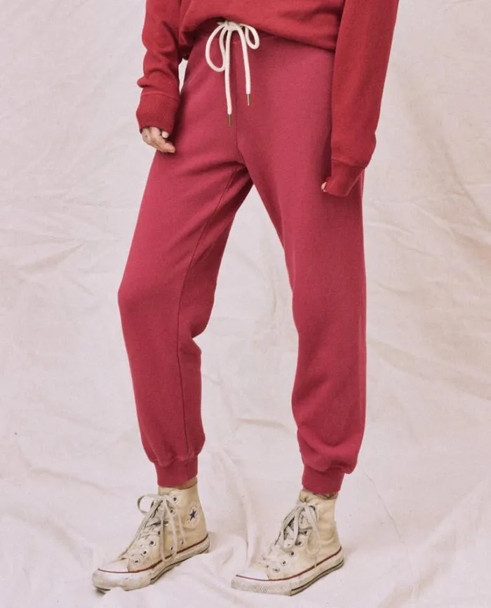 Bottoms Women039s The Great The Cropped Sweatpant Sweet Plum