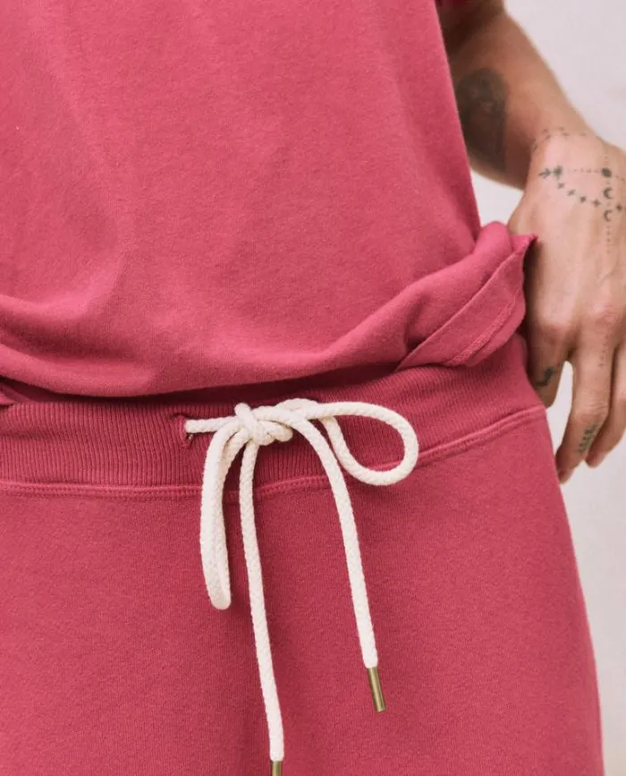 Bottoms Women039s The Great The Cropped Sweatpant Sweet Plum