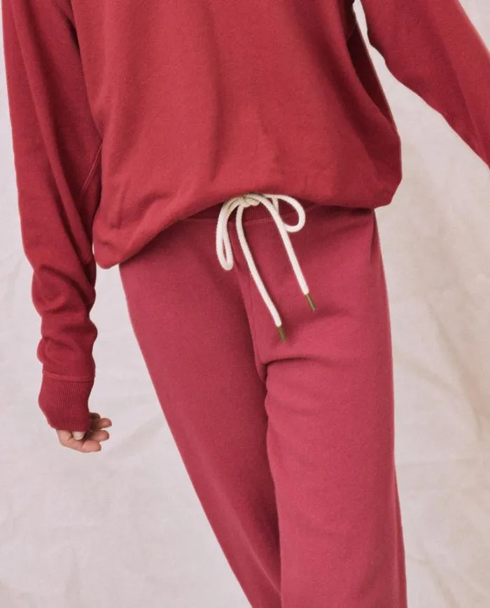 Bottoms Women039s The Great The Cropped Sweatpant Sweet Plum