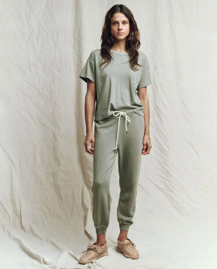 Bottoms Women039s The Great The Cropped Sweatpant Sweetgrass