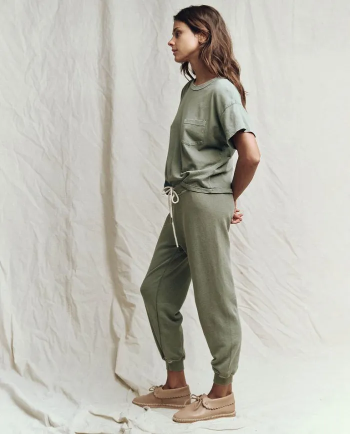 Bottoms Women039s The Great The Cropped Sweatpant Sweetgrass