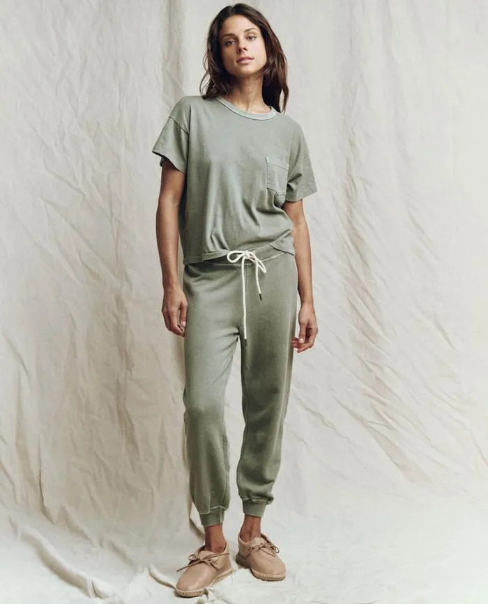 Bottoms Women039s The Great The Cropped Sweatpant Sweetgrass