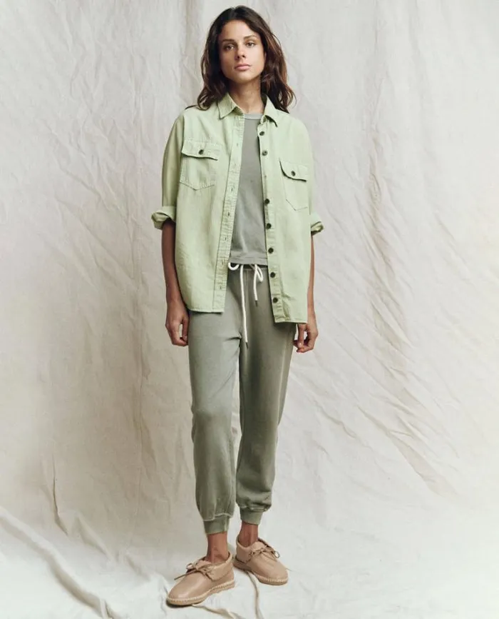 Bottoms Women039s The Great The Cropped Sweatpant Sweetgrass