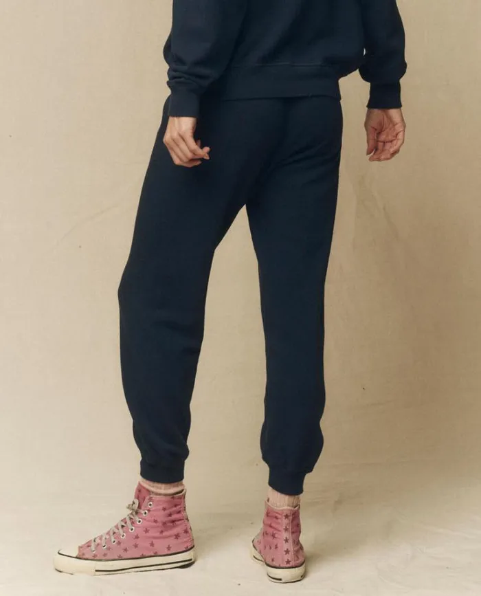 Bottoms Women039s The Great The Cropped Sweatpant True Navy